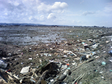 宮城県 岩沼市 被災 湛水区域 新浜橋北側 