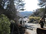 宮城県 女川町 被災  道路不通状況 