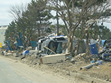 宮城県 多賀城市 被災 湯沢川国 多賀城市 被災状況 がれき等