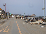 福島県 いわき市 被災 地震後の状況 いわき市久之浜町  