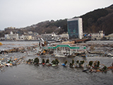 岩手県 釜石市 港湾 事務所津波襲来