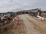 宮城県 気仙沼市 R45 気仙沼市 外尾川橋（橋梁歩道部流出）