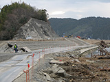 宮城県 石巻市 釜谷 被害 河川 堤防