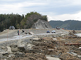 宮城県 石巻市 釜谷 被害 堤防